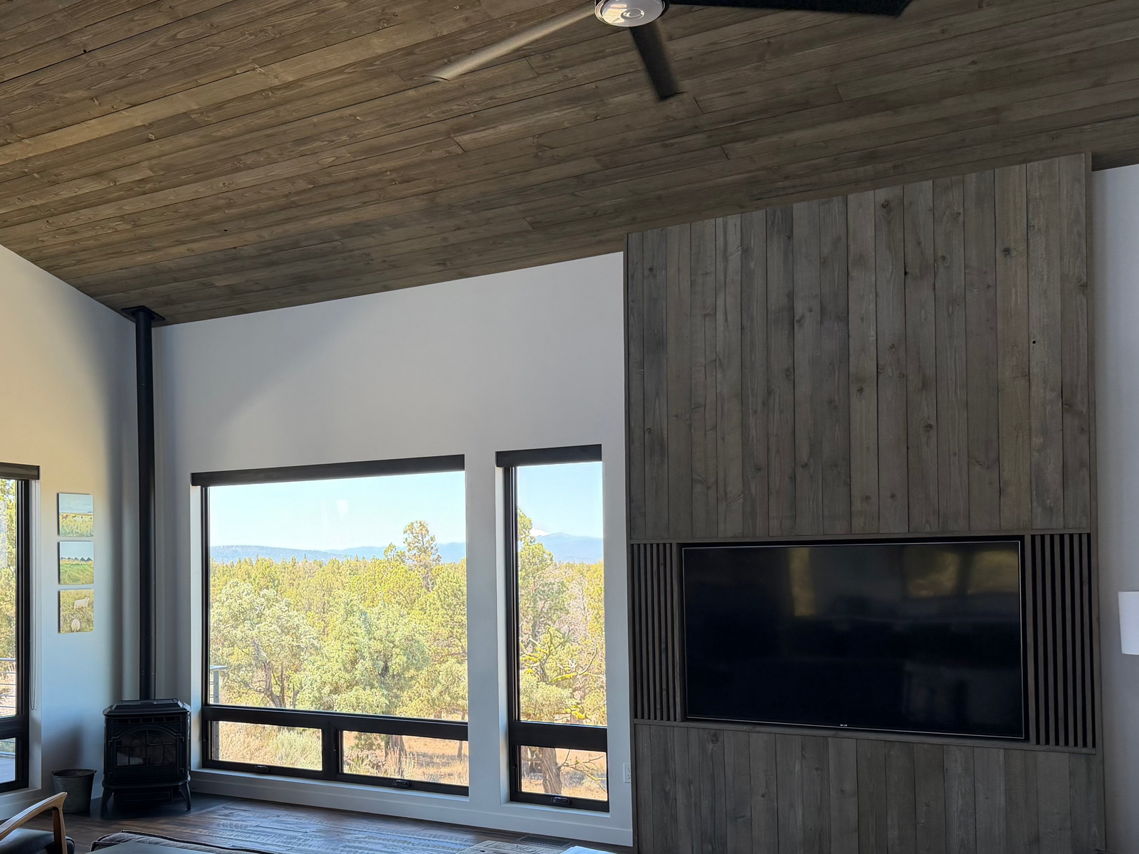 reclaimed wood interior living room